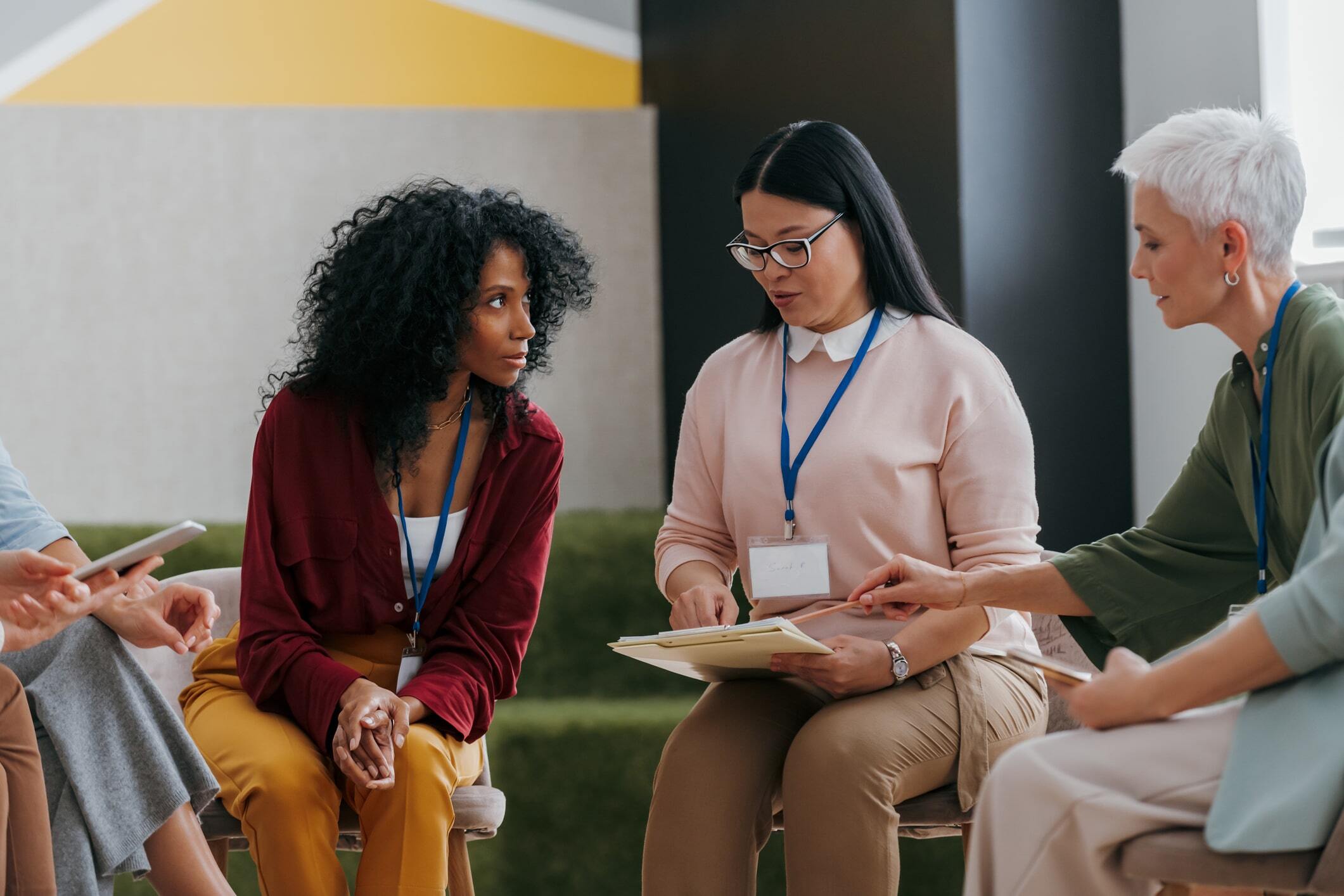 Group of counselors talking