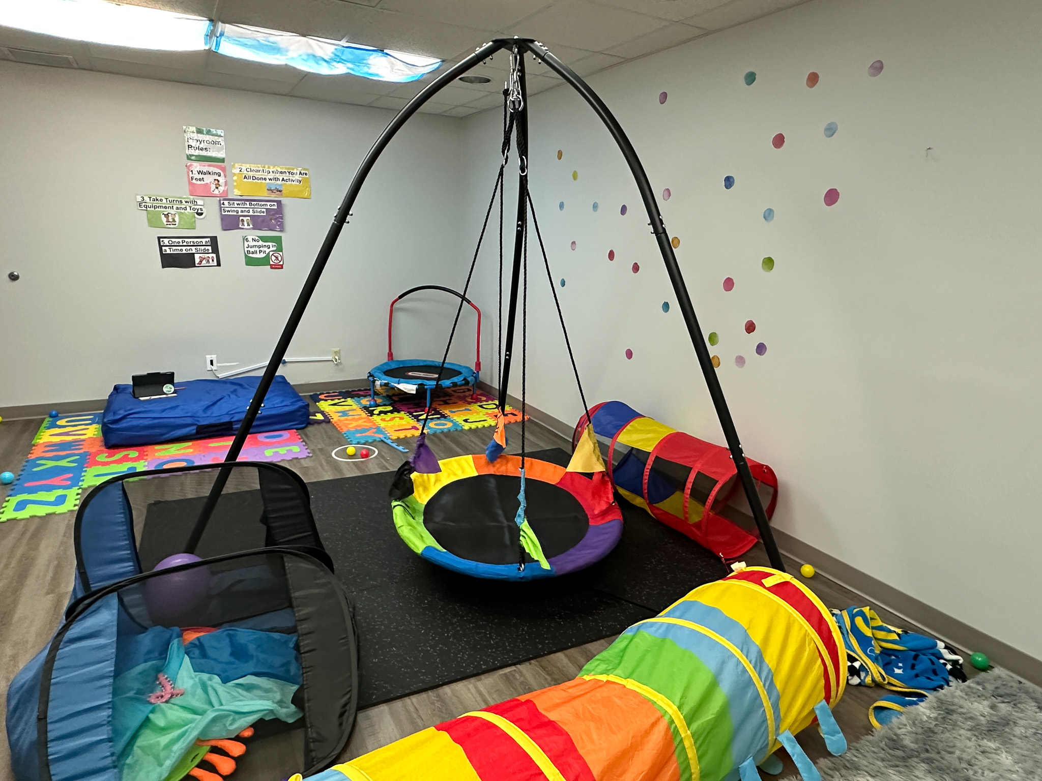 Christiansburg ABA Center active play room